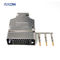1 - 34 Pin Male Crimping V.35 Router Connector Dengan Shield Shell penutup plastik 180 derajat