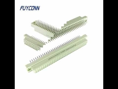 Konektor DIN41612 Pin Tekan Tanpa Solder PCB Wanita 3 Baris