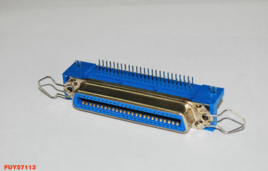 36 Pin Centronic Female Right Angel konektor PCB untuk Printer