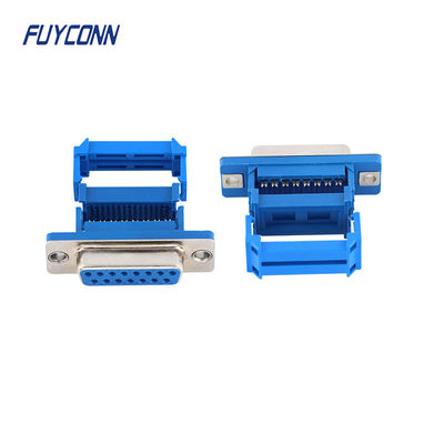 15pin D-SUB Konektor Wanita IDC Crimping Type Ribbon Kabel Konektor