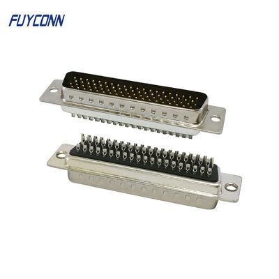 78pin D-SUB Konektor Solder Cup Kabel Jenis Pria Densitas Tinggi D Sub Konektor