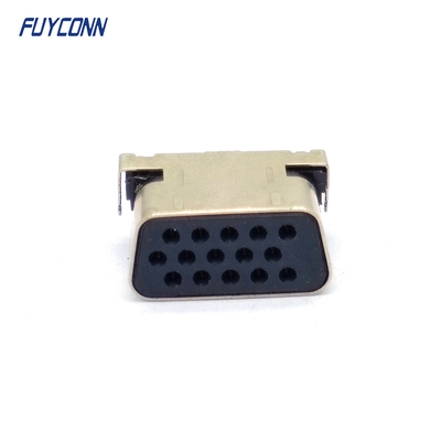 Konektor D-SUB Profil Bawah Sudut Kanan PCB 15 Pin Female VGA
