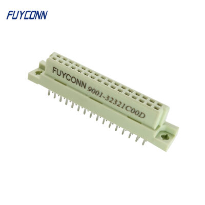 Sinyal DIN Tipe 2B Solder Wanita Lurus 32 Kutub, Ganti Harting P/N 09 22 232 6824 DIN 41612 2B032FS-2
