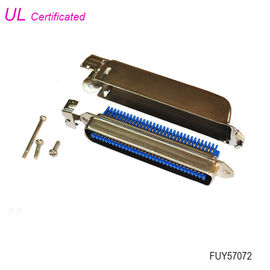 70640 Amphenol Connector Champ RJ21 64 Pin Male Centronic Connector 32 pasang IDC Type w/ Side Entry Matel Cover