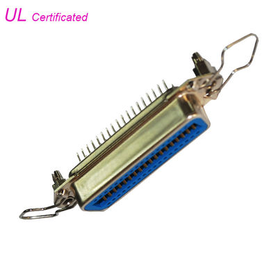 Centronic Straight Angle Receptacle 50 Pin Female PCB Connector dengan klip Bersertifikat UL