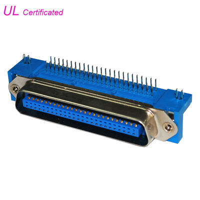 50 Pin Centronic PCB Right Angle Male Connector 36pin 24pin 14pin dengan Kunci Papan