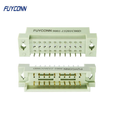 Konektor PCB lurus 20Pin DIN 41612 3 baris konektor Eurocard laki-laki