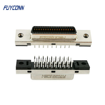 1.27mm Konektor Vertikal PCB 36 Pin Konektor MDR SCSI Tipe Wanita