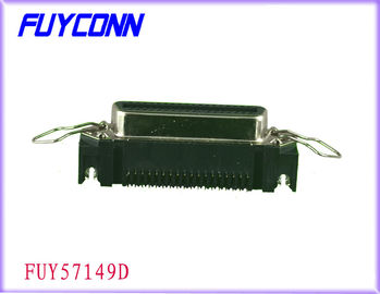 2.16mm Pitch 36 pin konfigurasi Ribbon R / A PCB Dip Type Connetor dengan kunci latch dan Board