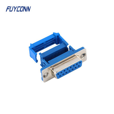 15pin D-SUB Konektor Wanita IDC Crimping Type Ribbon Kabel Konektor