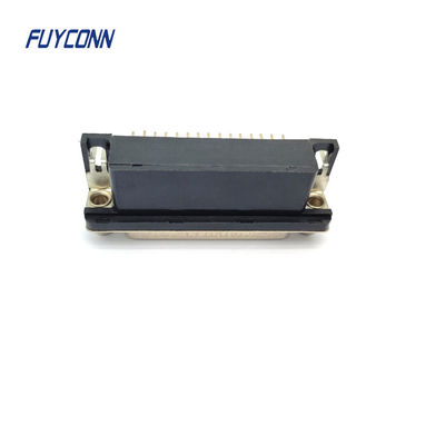 Densitas Tinggi Kanan Sudut PCB D-SUB Konektor 15 / 26 / 44 / 62 Pin Wanita DB Konektor