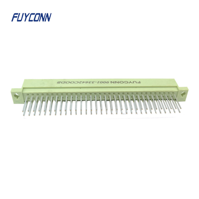 Pria DIN41612 konektor 15mm lurus PCB 2 baris 2 * 32pin 64pin Eurocard konektor