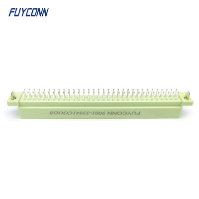 DIN41612 Male Connector 64Pin PCB lurus 2 baris 2 * 32pin Eurocard Connector W / Harpoon