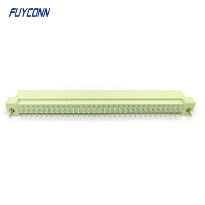 DIN41612 Male Connector 64Pin PCB lurus 2 baris 2 * 32pin Eurocard Connector W / Harpoon