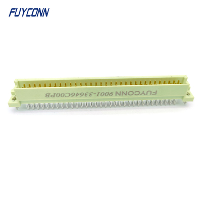 DIN41612 2 baris Konektor 64pin 2 * 32P Pria Pencet Pin Konektor W / Harpoon