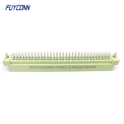 DIN41612 2 baris Konektor 64pin 2 * 32P Pria Pencet Pin Konektor W / Harpoon