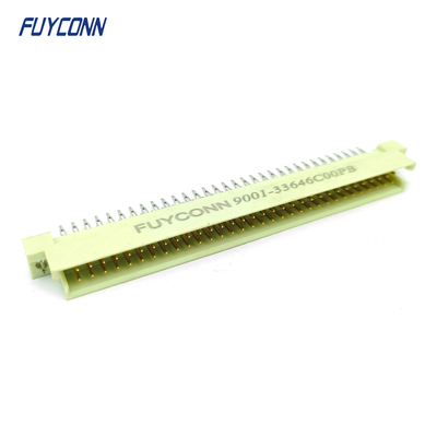 DIN41612 2 baris Konektor 64pin 2 * 32P Pria Pencet Pin Konektor W / Harpoon