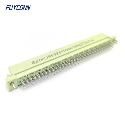 DIN41612 2 baris Konektor 64pin 2 * 32P Pria Pencet Pin Konektor W / Harpoon