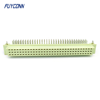 DIN 41612 Sudut Konektor 3 Baris 96Pin PCB Wanita 396 DIN41612 Konektor