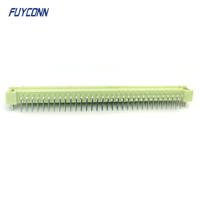 Sudut DIN41612 konektor wanita 2 baris 64pin 264 DIN 41612 konektor PCB