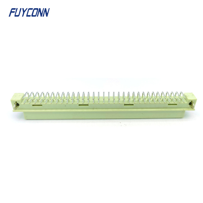 Sudut DIN41612 konektor wanita 2 baris 64pin 264 DIN 41612 konektor PCB