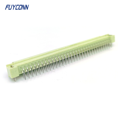 Sudut DIN41612 konektor wanita 2 baris 64pin 264 DIN 41612 konektor PCB