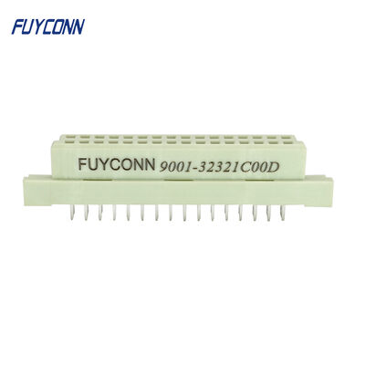 Sinyal DIN Tipe 2B Solder Wanita Lurus 32 Kutub, Ganti Harting P/N 09 22 232 6824 DIN 41612 2B032FS-2
