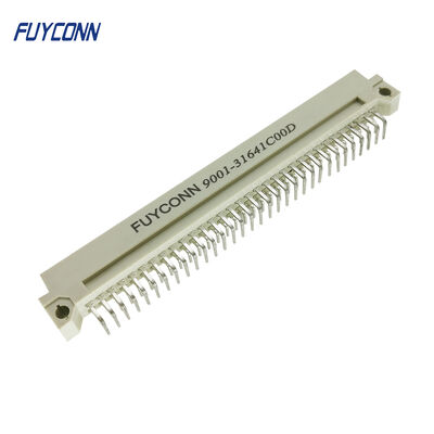 64P PCB Sudut Kanan DIN 41612 Konektor, 2 Baris Pria Konektor Eurocard