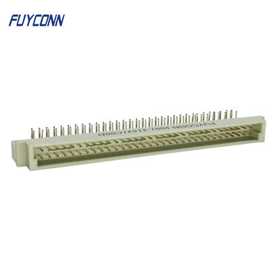 64P PCB Sudut Kanan DIN 41612 Konektor, 2 Baris Pria Konektor Eurocard