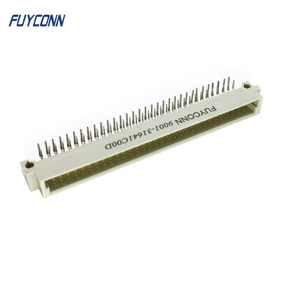 64P PCB Sudut Kanan DIN 41612 Konektor, 2 Baris Pria Konektor Eurocard