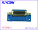 50 Pin Centronic Female PCB R / A Connector dengan L Bracket Certified UL