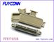 TYCO 50 Pin Receptacle Centronic Solder Connector With 180°Plastic Cover Certificated UL