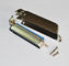 DDK Centronic Champ Plug Ribbon Cable Connector, Solder Type Contacts dengan kap logam Bentuk L.