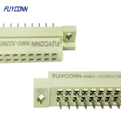 2 Baris Female DIN41612 Konektor Eurocard PCB Lurus 2x10P