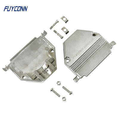 Nikel Plated Metal 50 Posisi D SUB Konektor Hood Dengan Sekrup