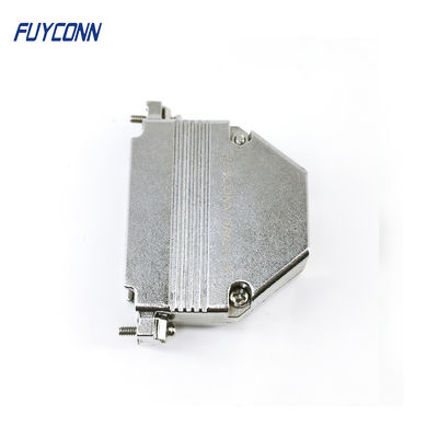 Nikel Plated Metal 50 Posisi D SUB Konektor Hood Dengan Sekrup