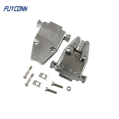 Nikel Plated Metal Bentuk T 15 Pin D SUB Connector Hood