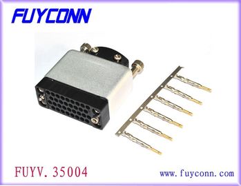 Pria Crimp Housing V35 Konektor ISO 9001 UL-disetujui PBT + Serat Kaca