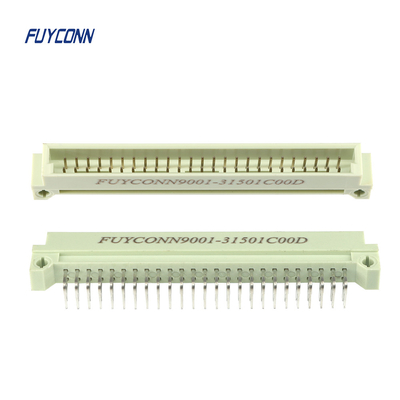 2 Baris 50 Pin Konektor Pria 2.54mm Pitch, Konektor PCB DIN41612