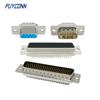 Cangkir Solder PCB Lurus Konektor D SUB Wanita / Pria 9Pin 15Pin 25Pin 37Pin 78Pin