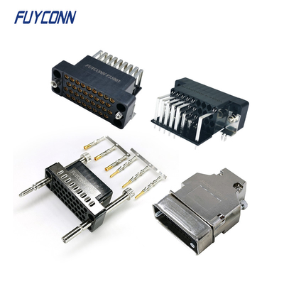 34pin V.35 Konektor Sudut Kanan, PCB Female / Male Crimping V35 Connector