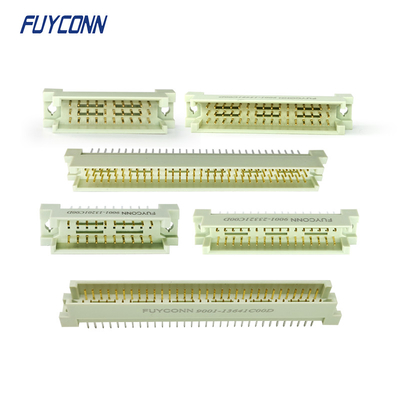 30pin 48pin 96pin 3 Baris DIN 41612 Konektor Pria Vertikal PCB Eurocard