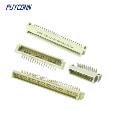 2 Baris Euro DIN41612 Konektor 20pin 32pin 50pin 64pin Sudut Kanan PCB Pria Eurocard