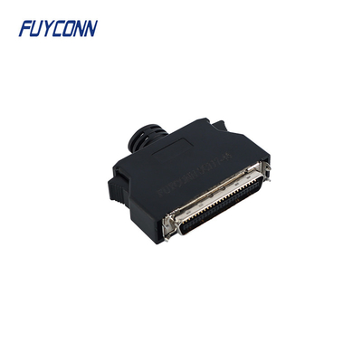 50pin Solder MDR Male Konektor Kabel SCSI Penutup Plastik Lurus