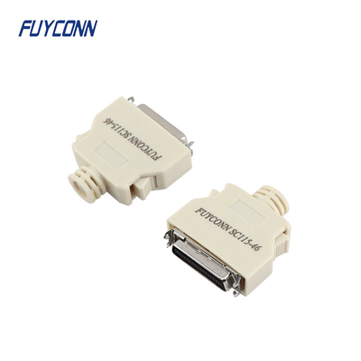 Male Solder Servo Mini D Ribbon Connector SCSI 36 Pin Kuningan Berlapis Emas