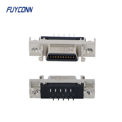 20pin SCSI Female Connector, 1.27mm Pitch Lurus PCB SCSI Connector