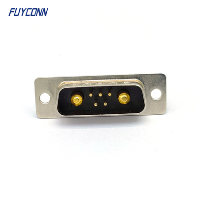 7Pin PCB Konektor D-SUB Lurus, Konektor Arus Tinggi DB 7W2 Male