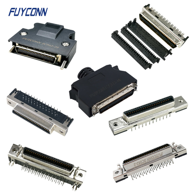 SCSI MDR Konektor PCB Solder Cup IDC Crimp 1.27mm 50pin Konektor Cina