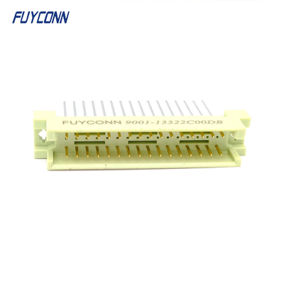 PCB lurus 3 baris 32 Pin Pria DIN 41612 Konektor 2 * 16P 32P 13mm 41612 Konektor