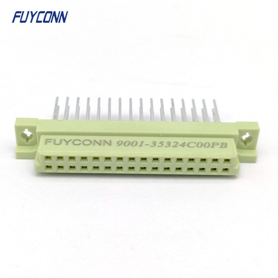 DIN41612 13mm Konektor 2 * 16P 32pin Pencet Pin DIN41612 Konektor Wanita